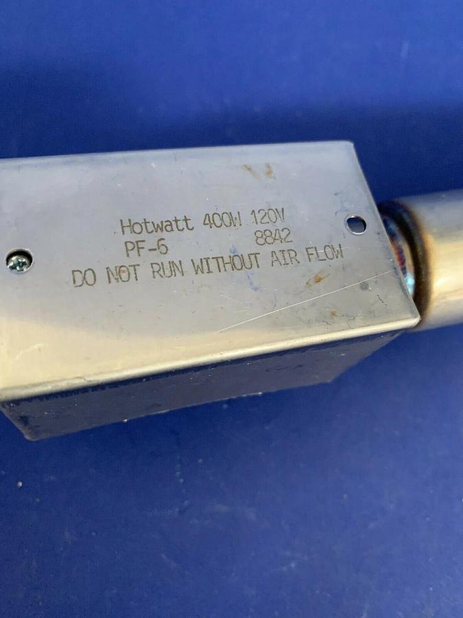 Used Hotwatt PF-6 Air Process Heater, 400W, 120V, Used