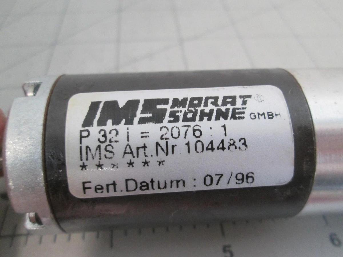 IMS, Morat Sohne, 104483, Servo Motor Gear Head, P32i = 2076:1 w/ Maxon Motor