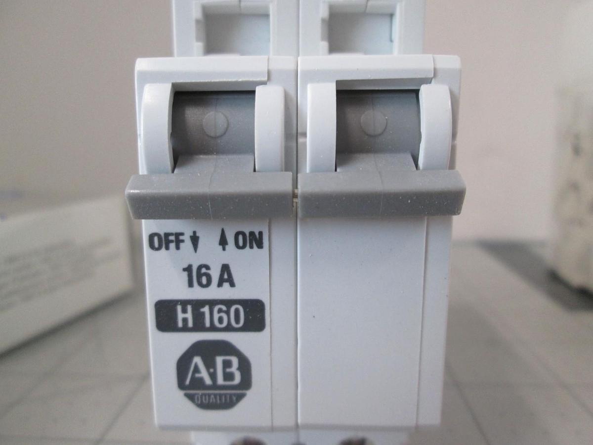 Allen Bradley, 1492-CB2H160, 2 Pole Circuit Breaker, New, Lot of 2