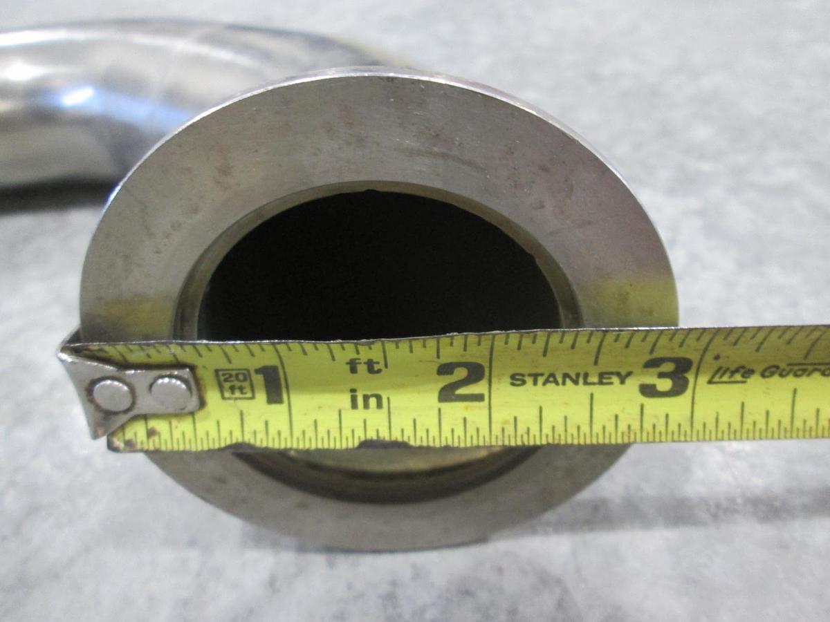Used AMAT, 21" x 7" Pipe Weldment w/ SS-DLVCR4 Swagelok Valve, Used