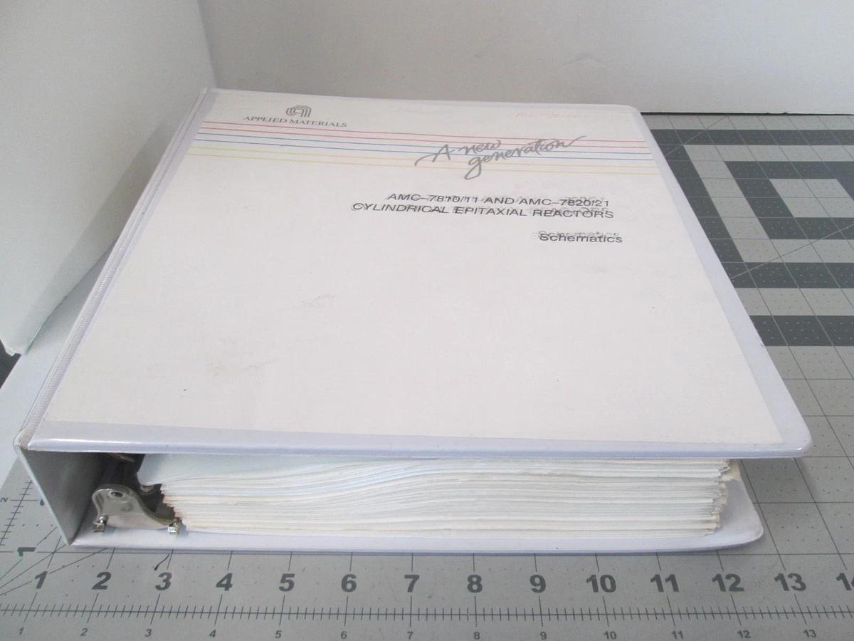 Used Applied Materials, AMC-7810-11, AMC-7820-21 Cylindrical Epitax Schematics, Used