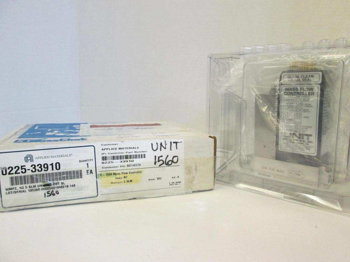 Used Unit UFC-1560, MFC, Mass Flow Controller, N2, 5 SLM, 1/4" VCR, Used