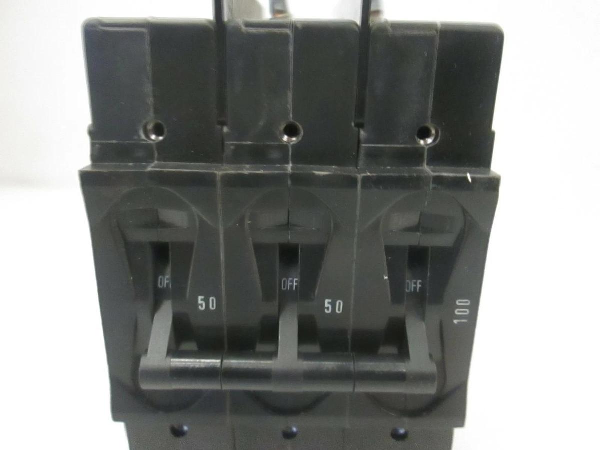 Used Airpax, 219-3-28710-1, Circuit Breaker, 3 Pole, 50/60 Hz, 480 VAC, Used