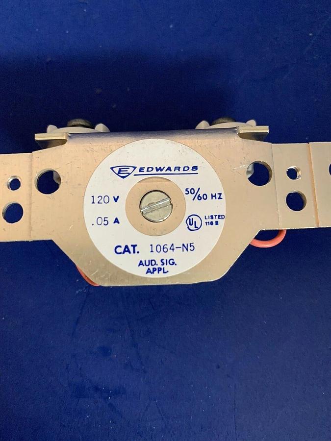Used Edwards 1064-N5 or 1064-N Buzzer 120V 50/60Hz, Lot of 2 Used