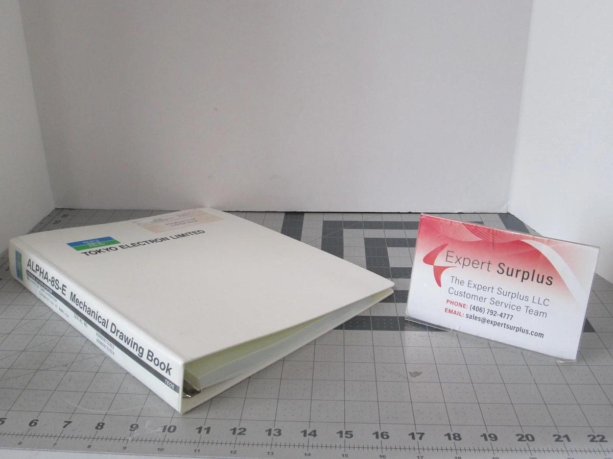 Used TEL Tokyo, ALPHA-8S-E, Mechanical Drawing Book TEOS, Used