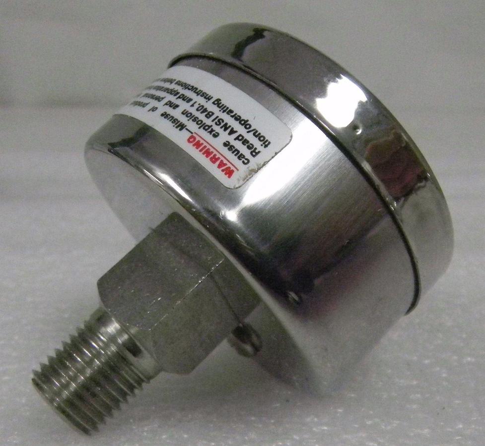 Used Ametek P1525 Gauge, 0-30 PSI / 1/4" MNPT Back Mount, NEW