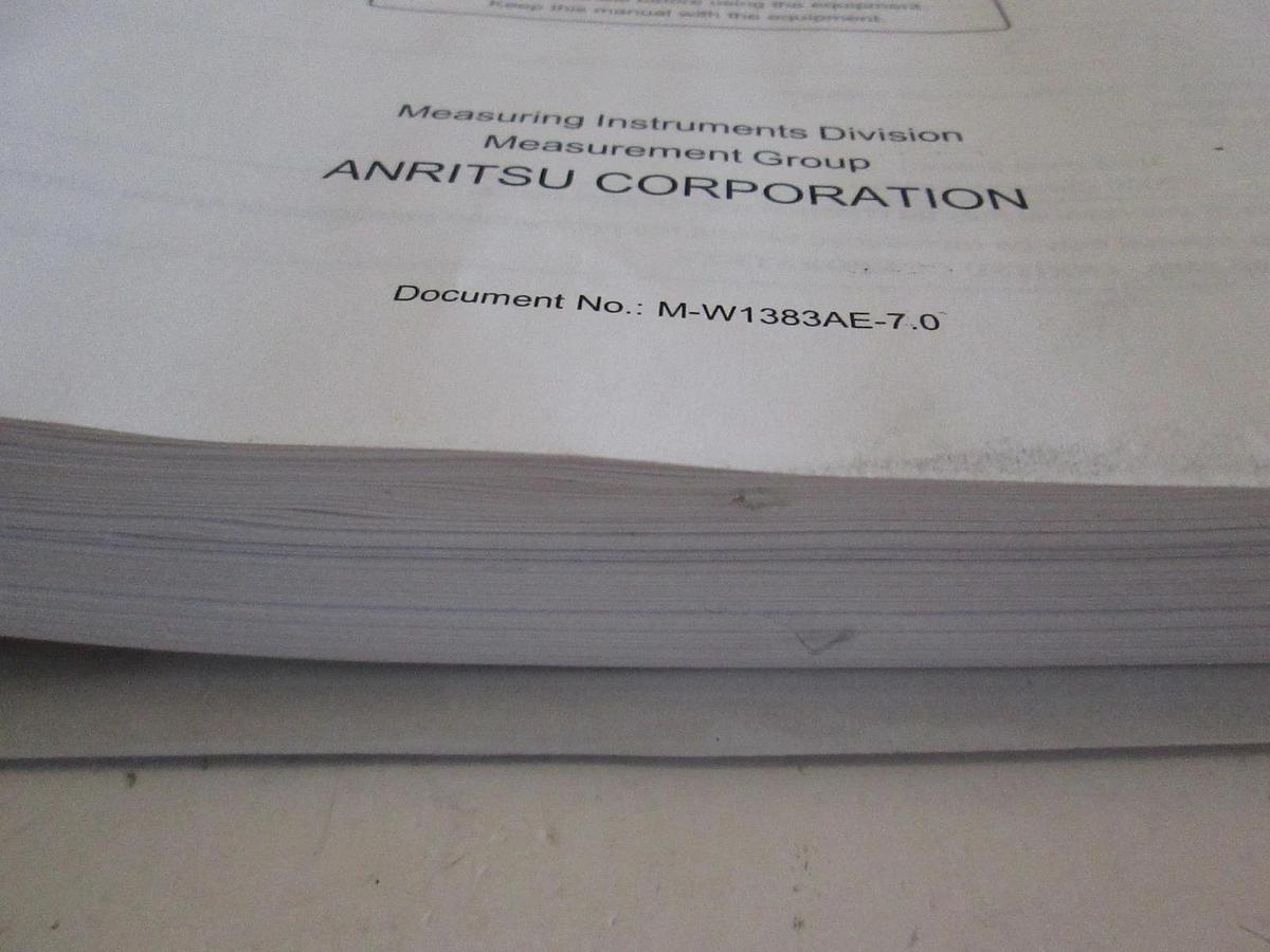 Used Anritsu MX880201A CDMA Measurement Software Operating Manual, Used