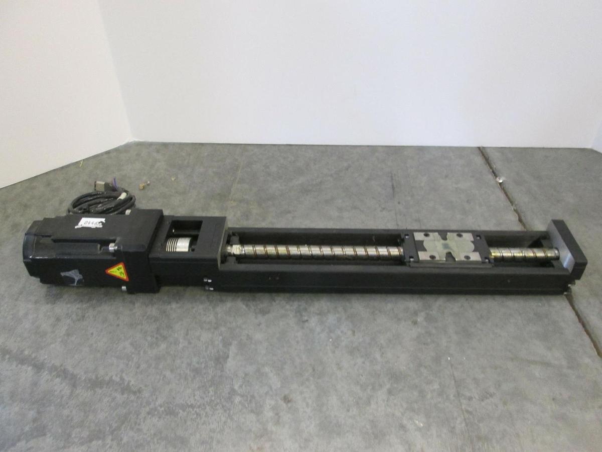 Used THK SKR33 Linear Actuator w/ Kollmorgen AKM21E-BNMNC-00 Servomotor, Used