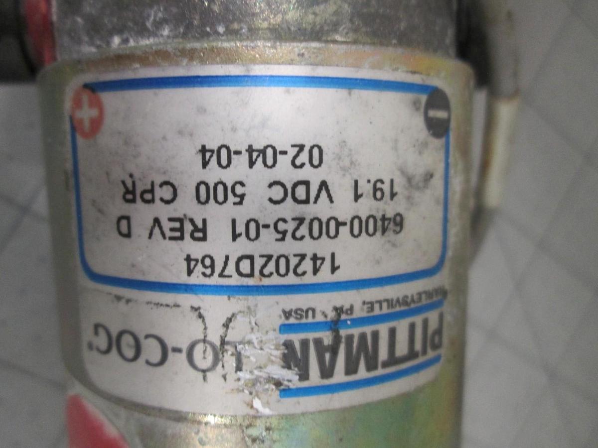 Used Pittman, 14202D764, Servo Motor, 19:1 VDC 500 CPR, Used