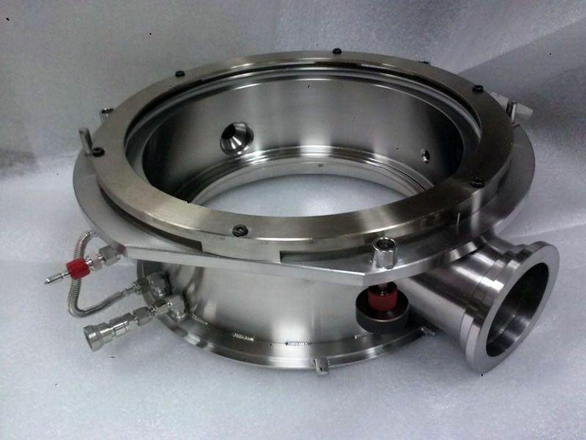 Used TEL Tokyo Electron 1187-131743-12, 2185-033126-12 Manifold Flange Plenum, Alpha8