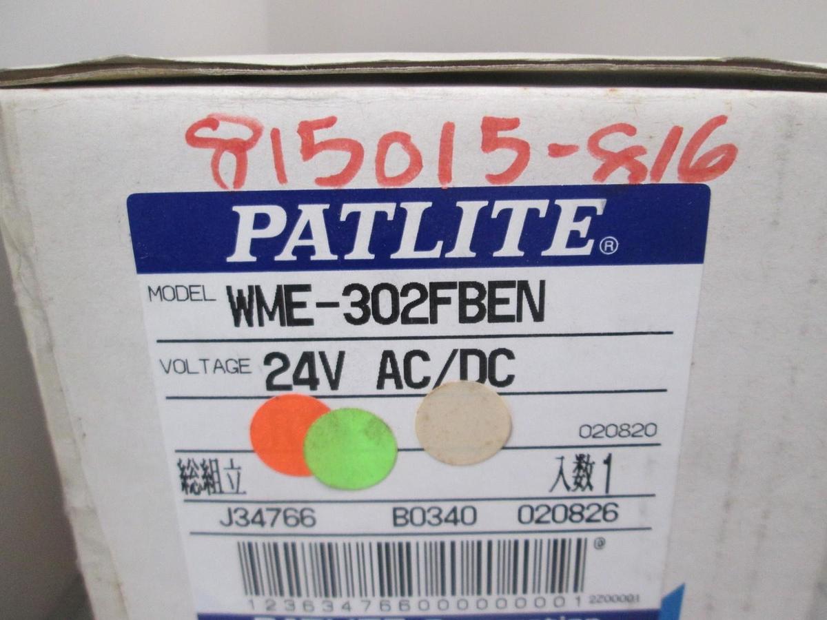 Patlite, WME-FBEN, LED Signal Tower Light, 24V AC/DC, 2W, New