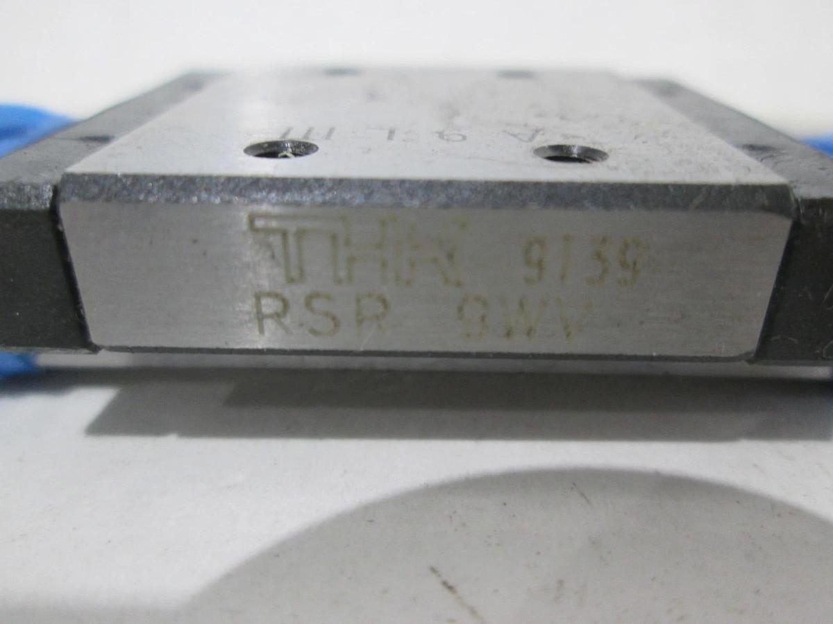 THK, RSR 9WV, Linear Slide Block w/ Guide Rail, New