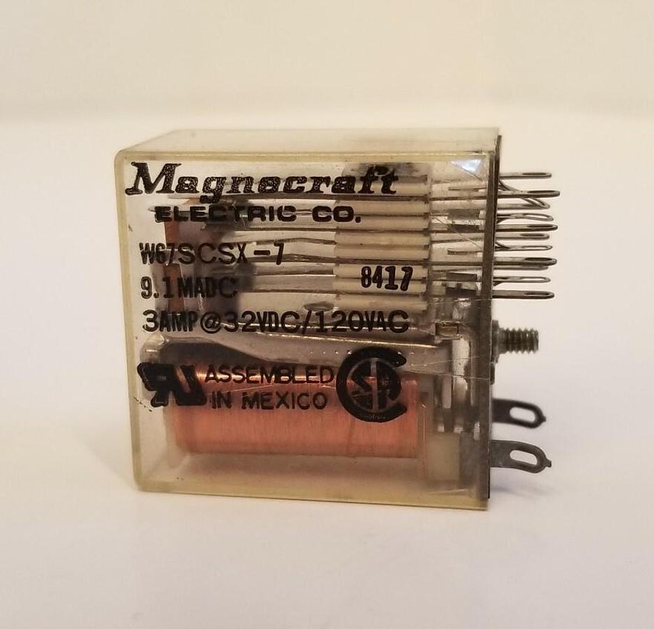 Used Magnecraft W67SCSX-7 Relays, Lot of 5, Used