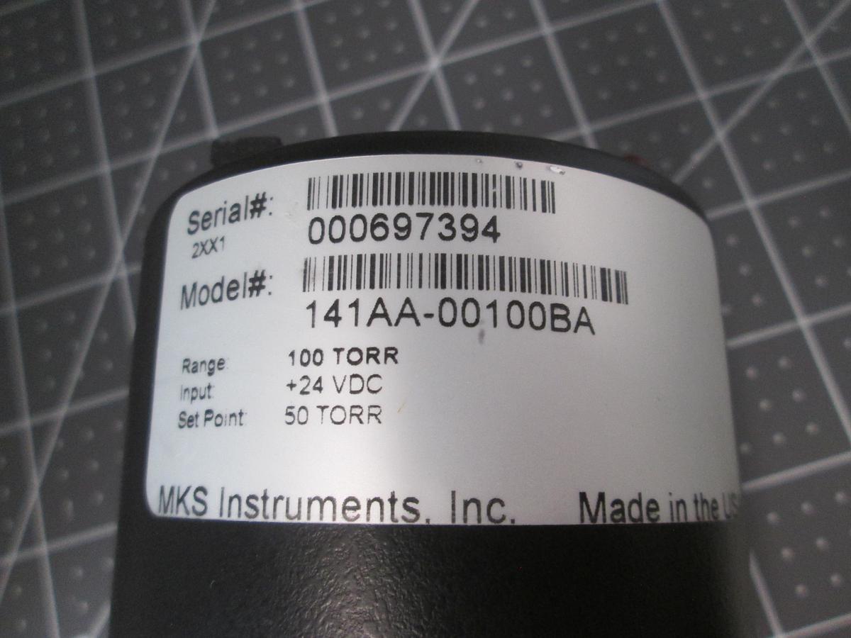 Used MKS Instruments, 141AA-00100BA, Pressure Controller 100 Torr +24VDC Used