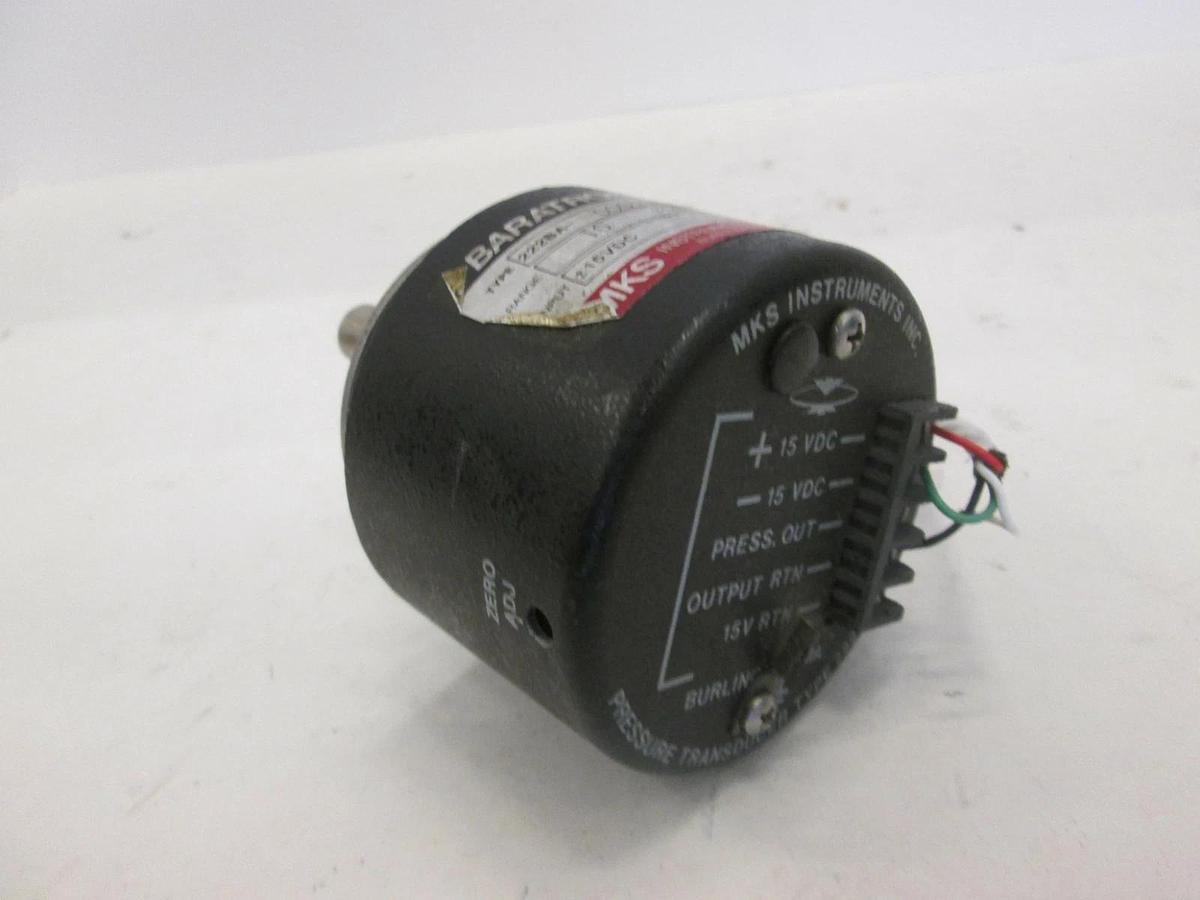 Used MKS, Baratron 10 Torr Pressure Transducer, 222BA-00010ABSP009-81, Used