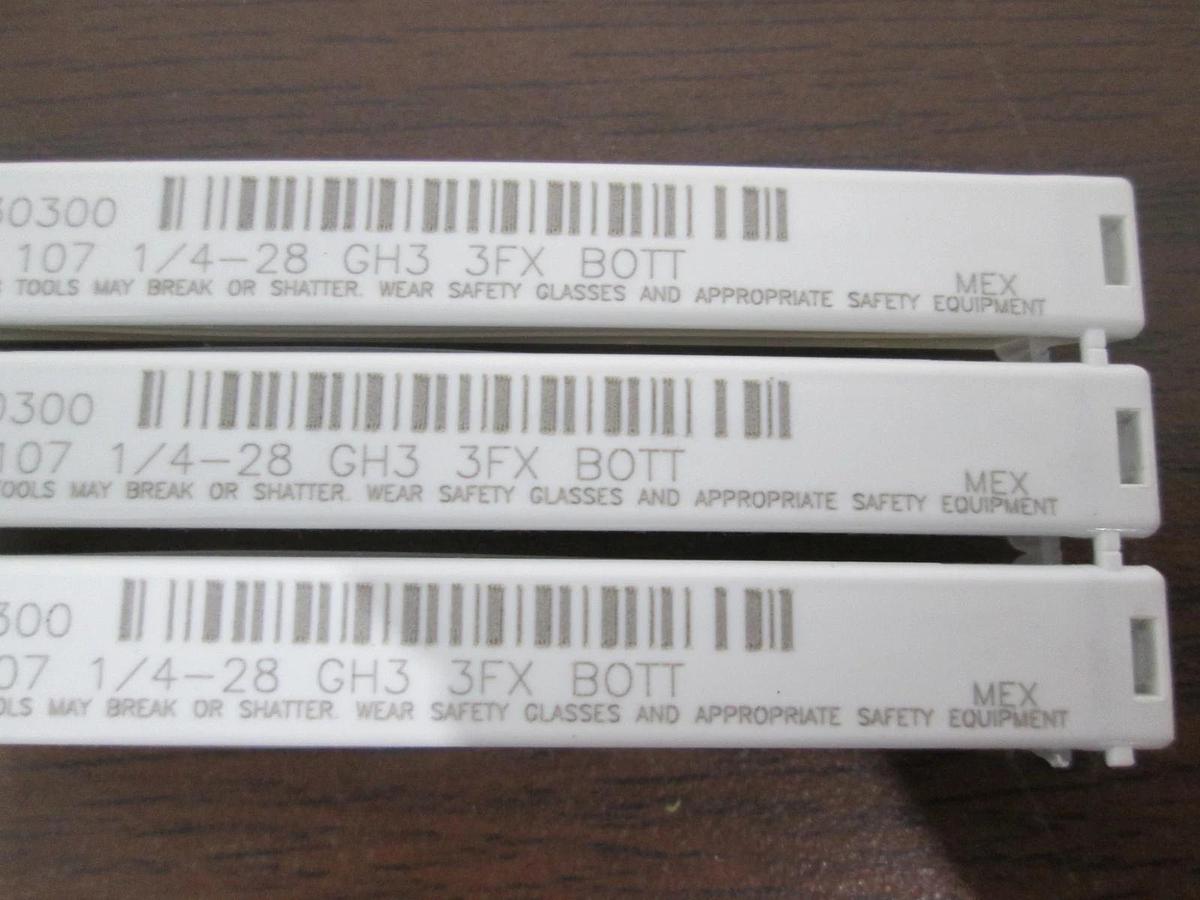 OSG, 1430300, List 107 1/4-28 GH3 3FX BOTT, New, Lot of 3