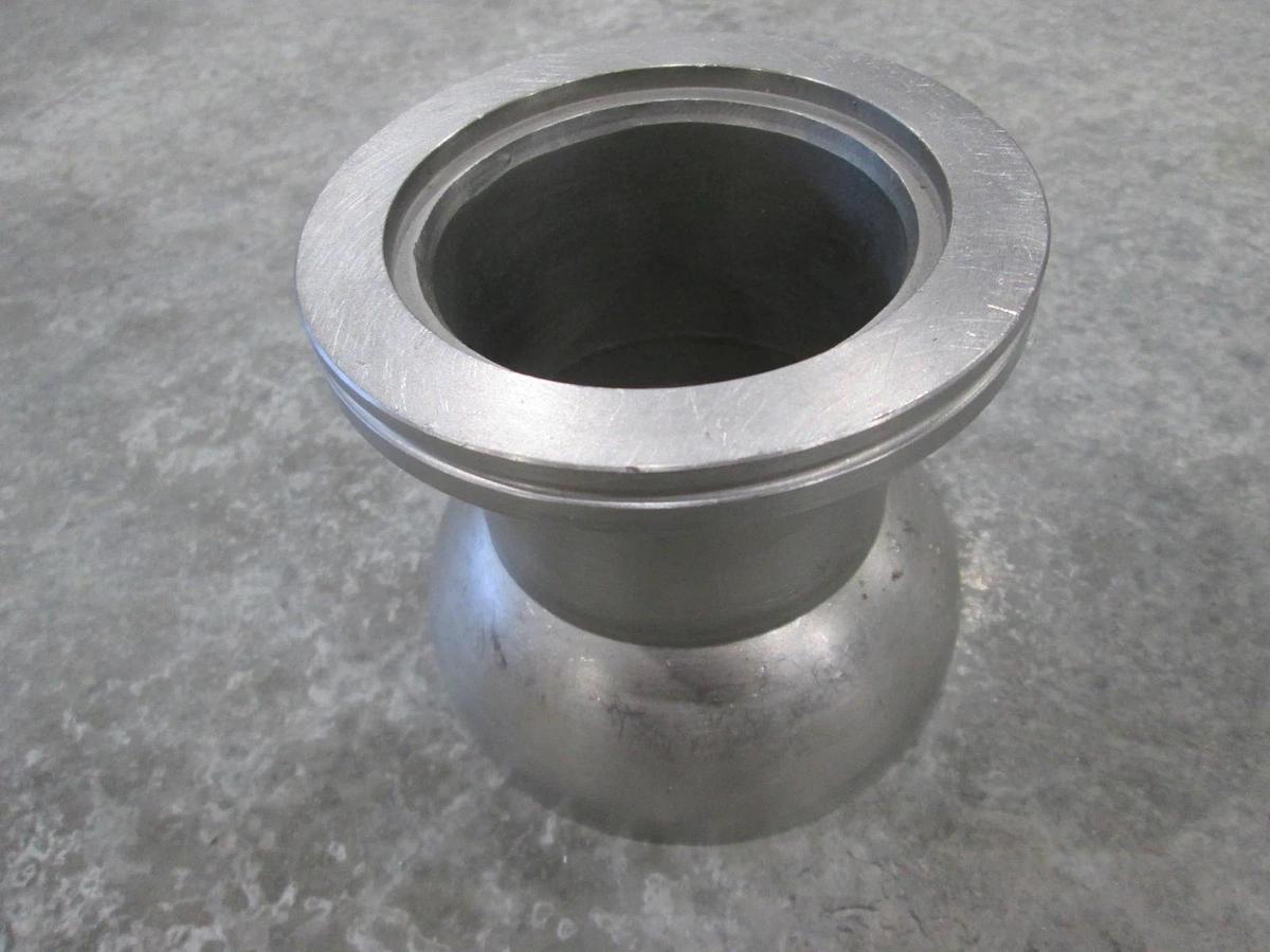 Used 102/75-ISO80 Stainless Steel Adapter w/ Ball Socket, Used
