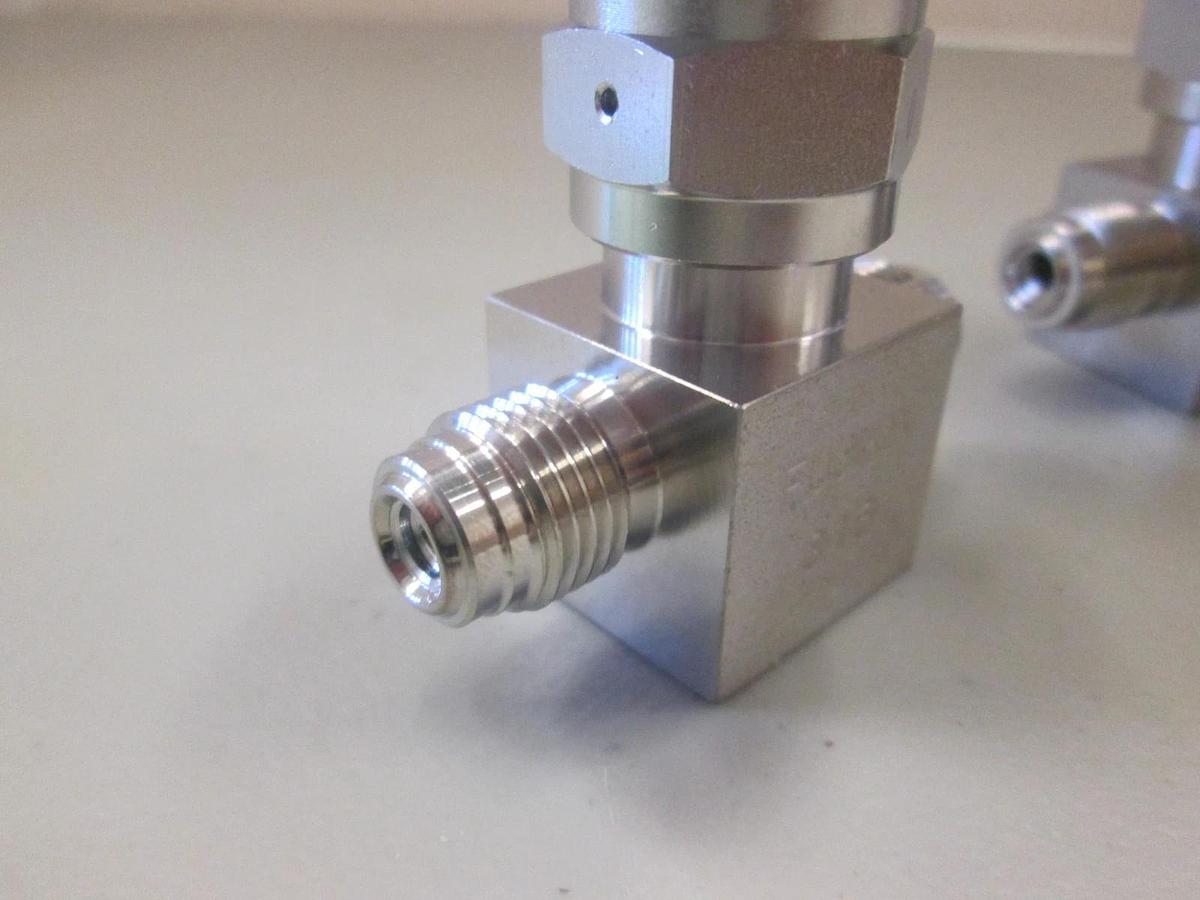 Used Fujikin, 3.5-7kgf, N.O. Pneumatic Valve, 1/4" MVCR, Used, Lot of 3