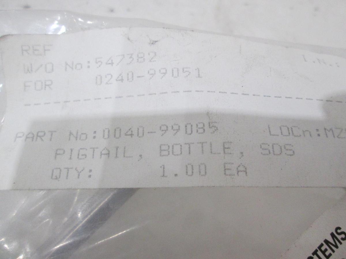 Cambridge Fluid Systems, 0040-99085, Pigtail, Bottle, SDS, New