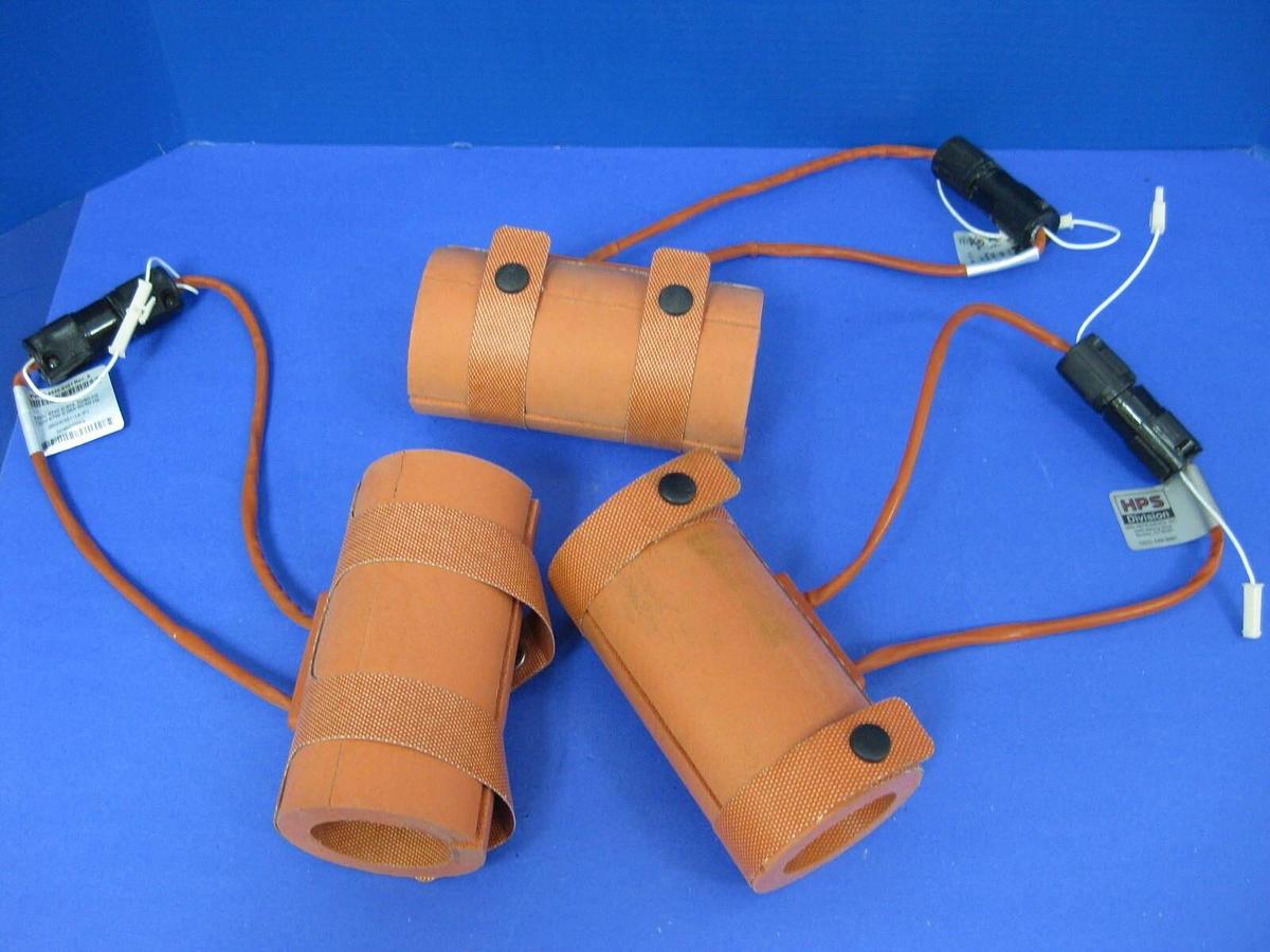Used MKS HPS 4520-0121 Heater Jacket for 2" SS Pipe, 6" L, Lot of 3