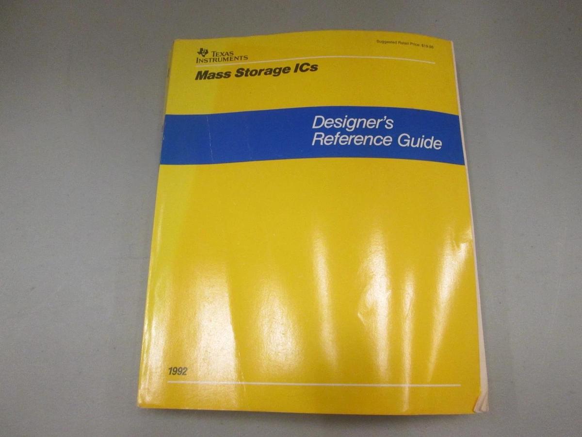 Used Texas Instruments, Mass Storage ICs, Designers Reference Guide, Used