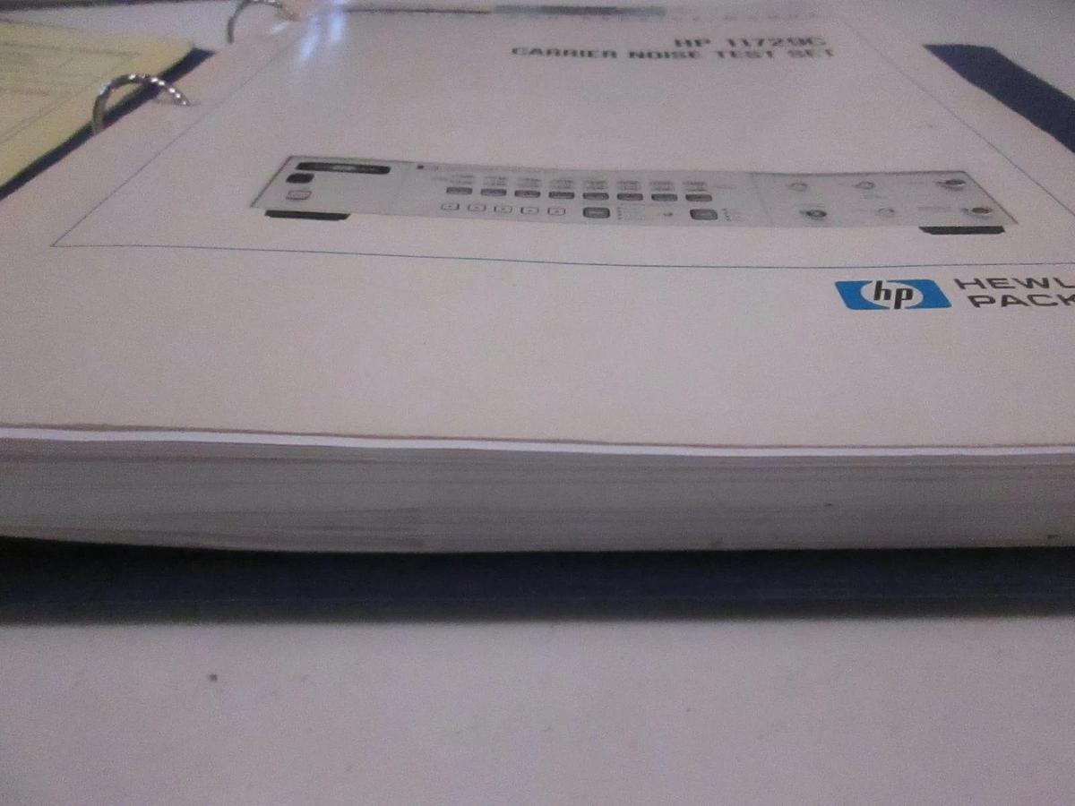 Used HP Model 11729C Carrier Noise Test Set Operating and Service Manual, Used
