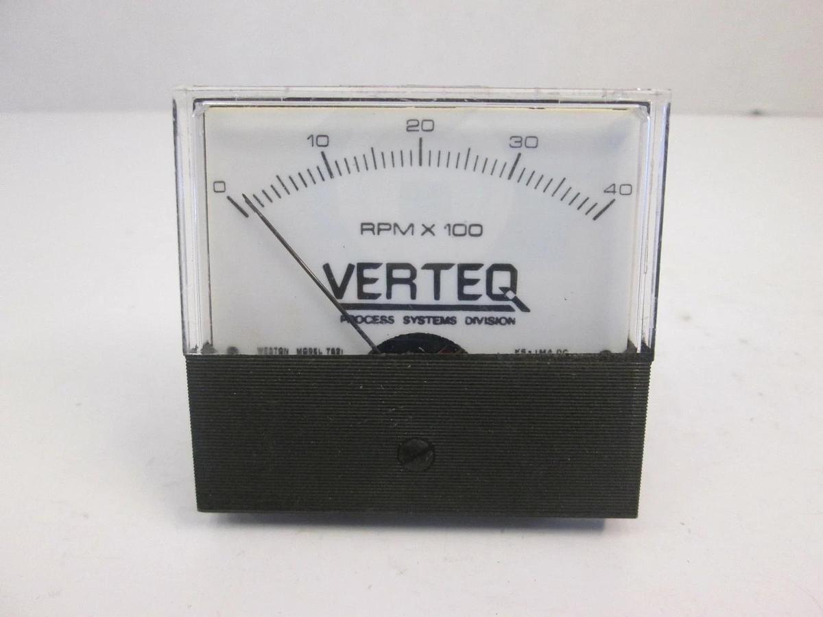 Used Verteq SRD Spin Rinse Drier Meter RPM X 100, 0-40, 7621