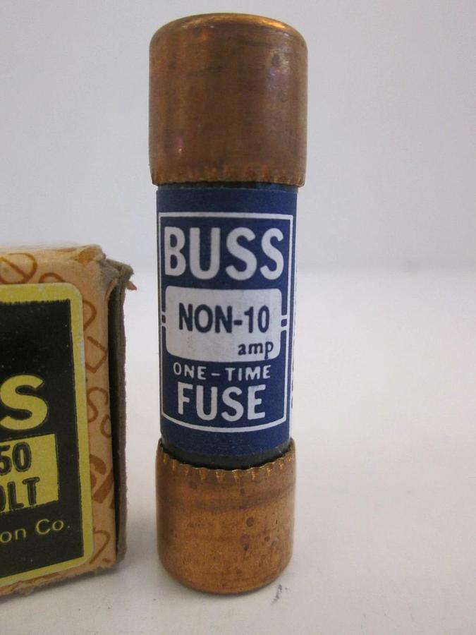 Bussmann Non 10 Amp One Time Fuse, Lot of 10