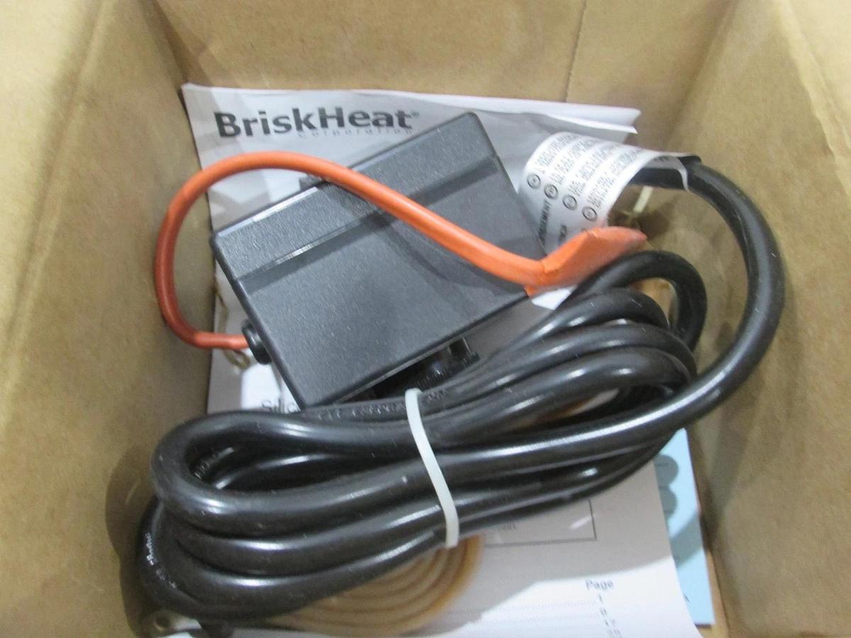 BriskHeat, BSAT051004, Silicone Rubber Heating Tape, 120V, 144W, New