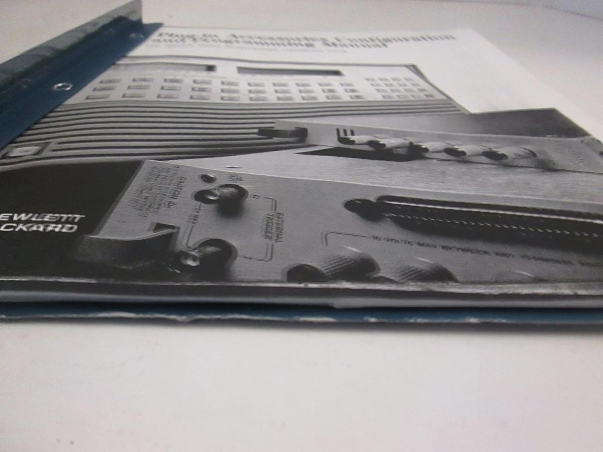 Used HP Model 3852A Plug-In Accessories Configuration and Programming Manual, Used