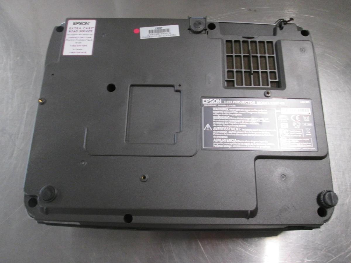 Used Epson Model: EMP-S3, LCD projector 100-240v, 50/60Hz 2.2-1.0A, Used