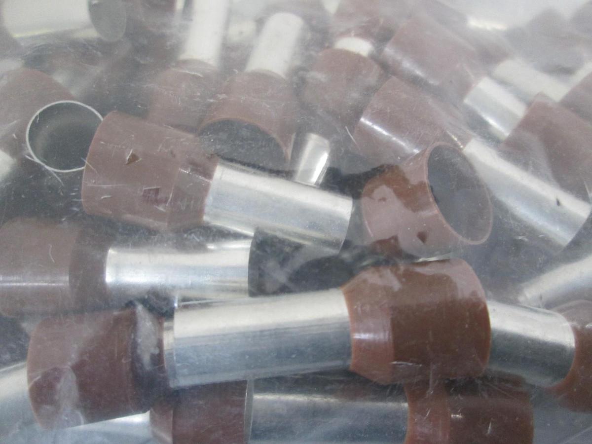 Weidmuller, 0317000000, Ferrule, End, Cable, 4 AWG, BR, New, Lot of 50