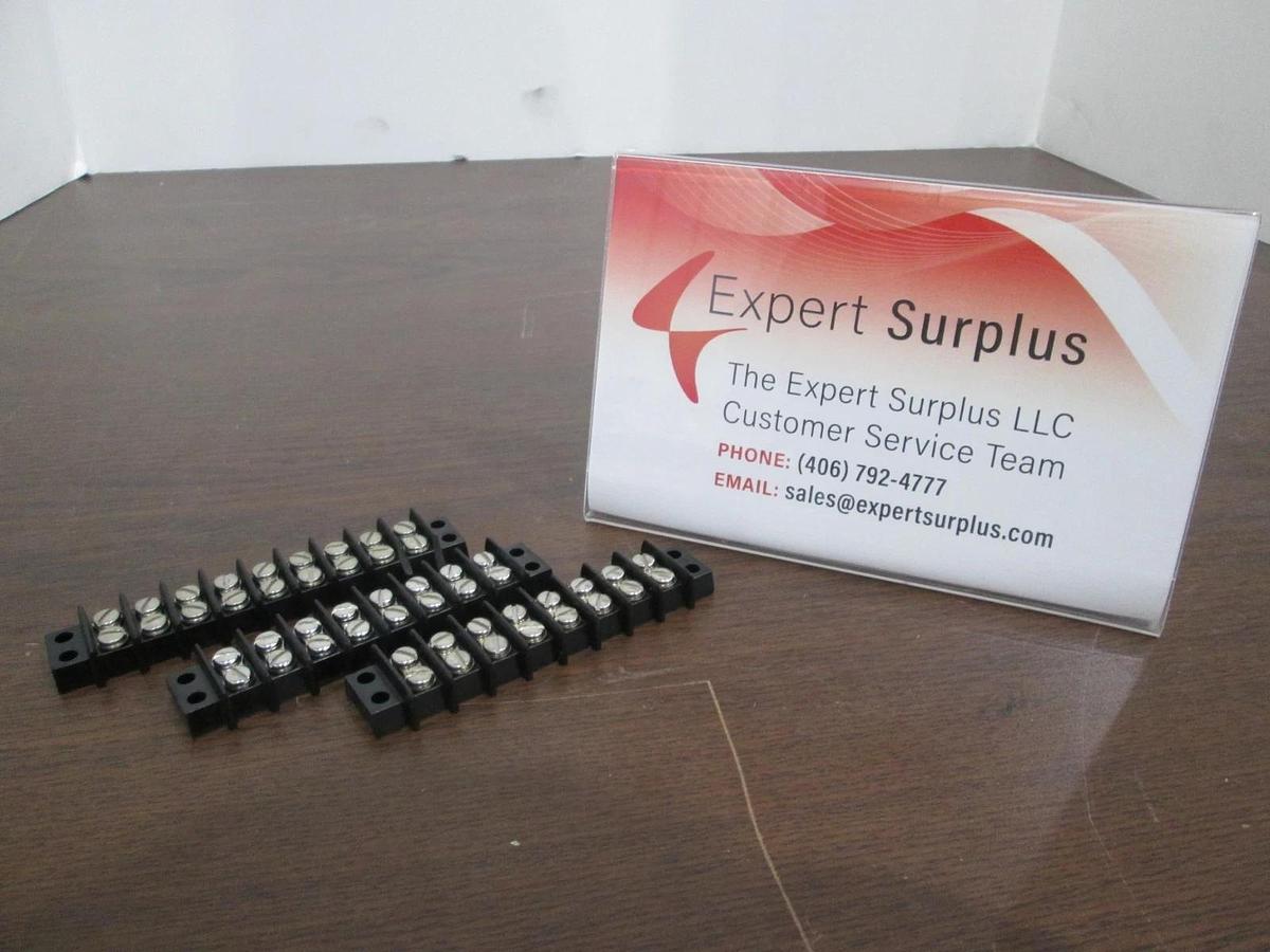 Used Cinch, 8 Position (2) 9 Position Terminal Block, Used, Lot of 3