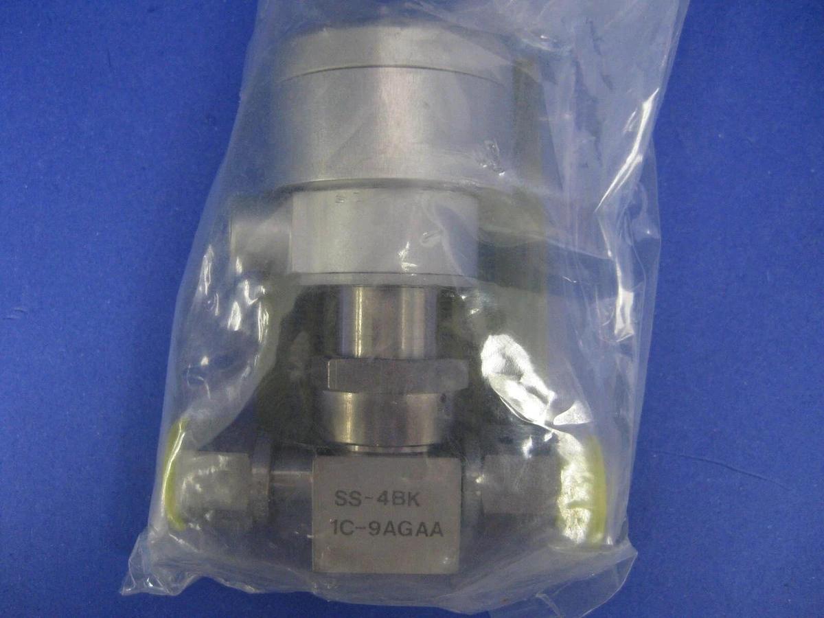 Nupro SS-4BK-1C-9AGAA Bellows Sealed Valve w/ NC Actuator, 1/4"FVCO - New