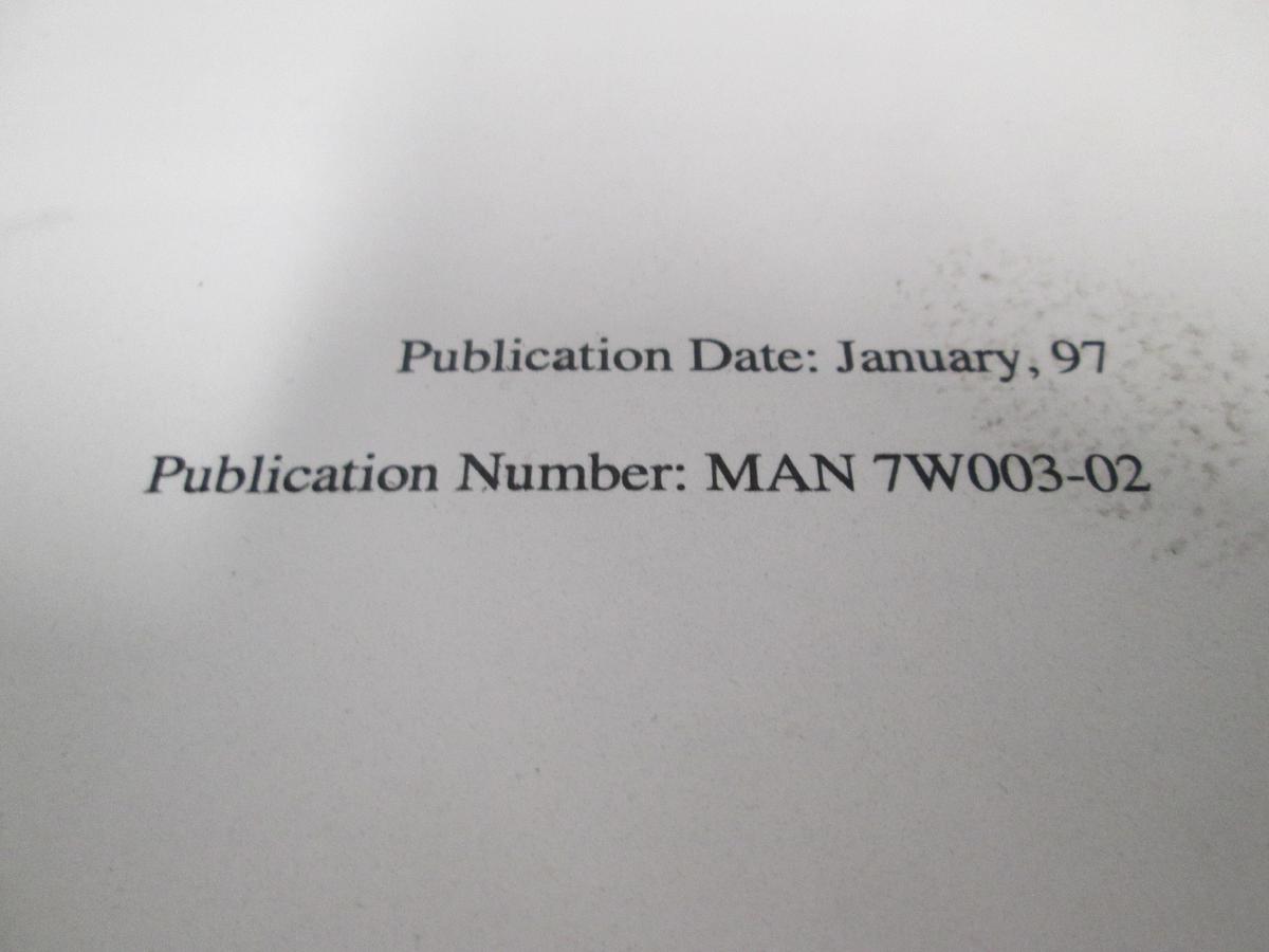 Used Orbot Applied Materials, WF-720, Wafer Inspection System User Manual 7W003-02