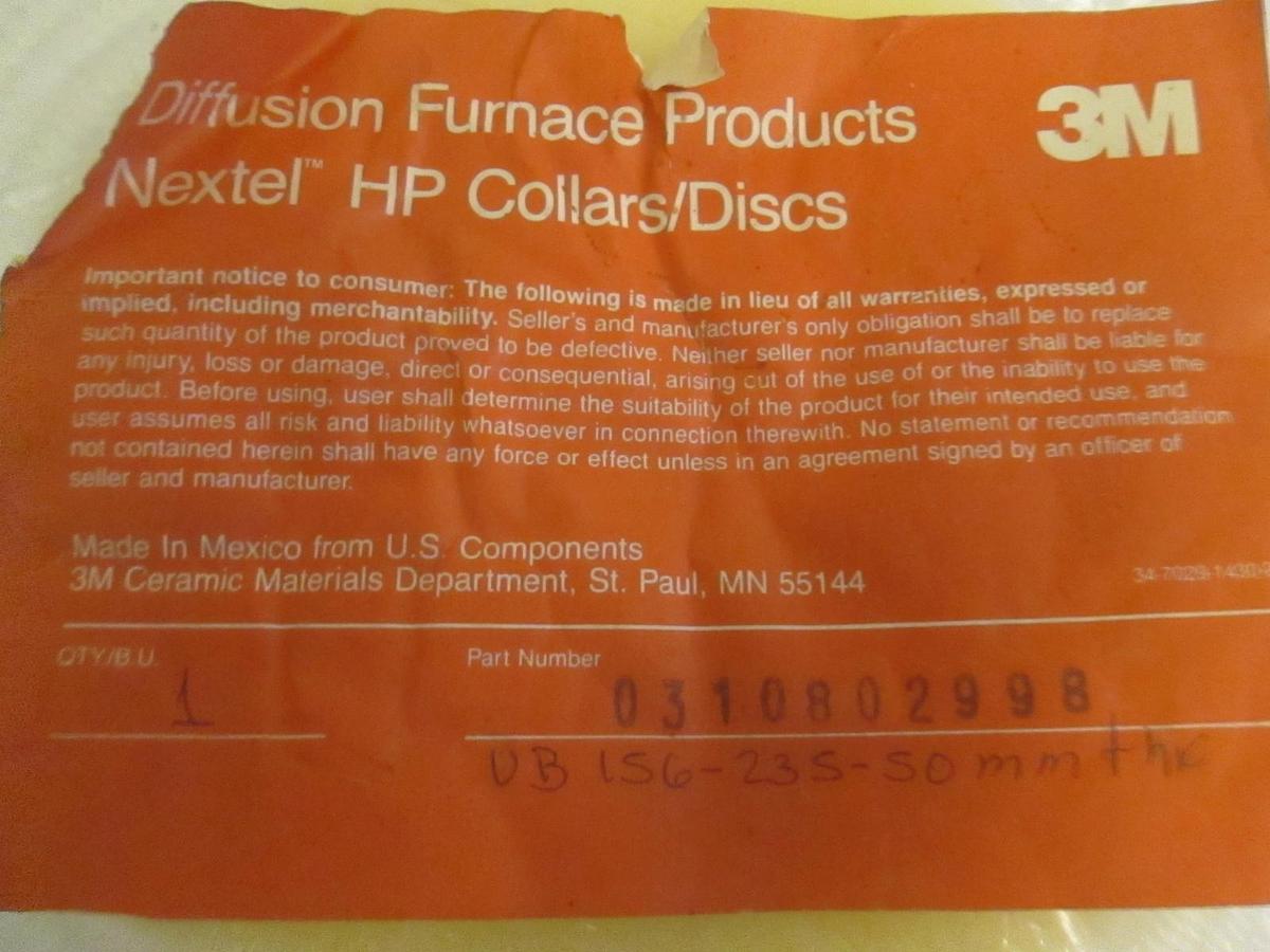 3M Diffusion Furnace Products, Nextel 550 Collar, 031-802998 2" X 6" X 10.5"