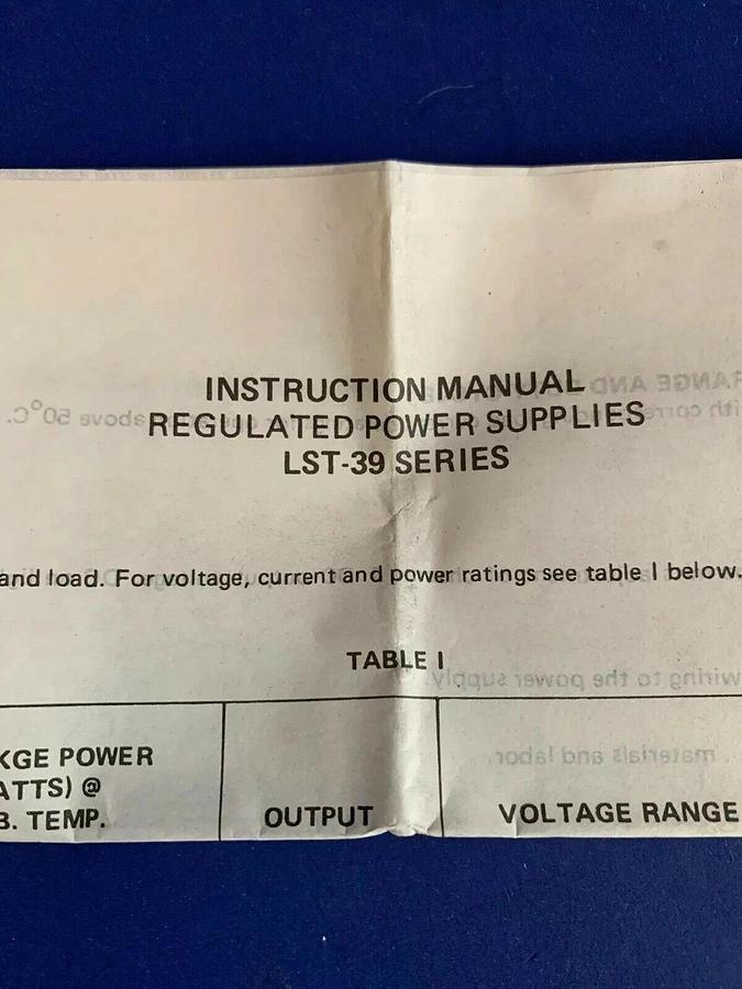 Lambda, 12v Lambda LST-39-133 Switching Power Supply, New