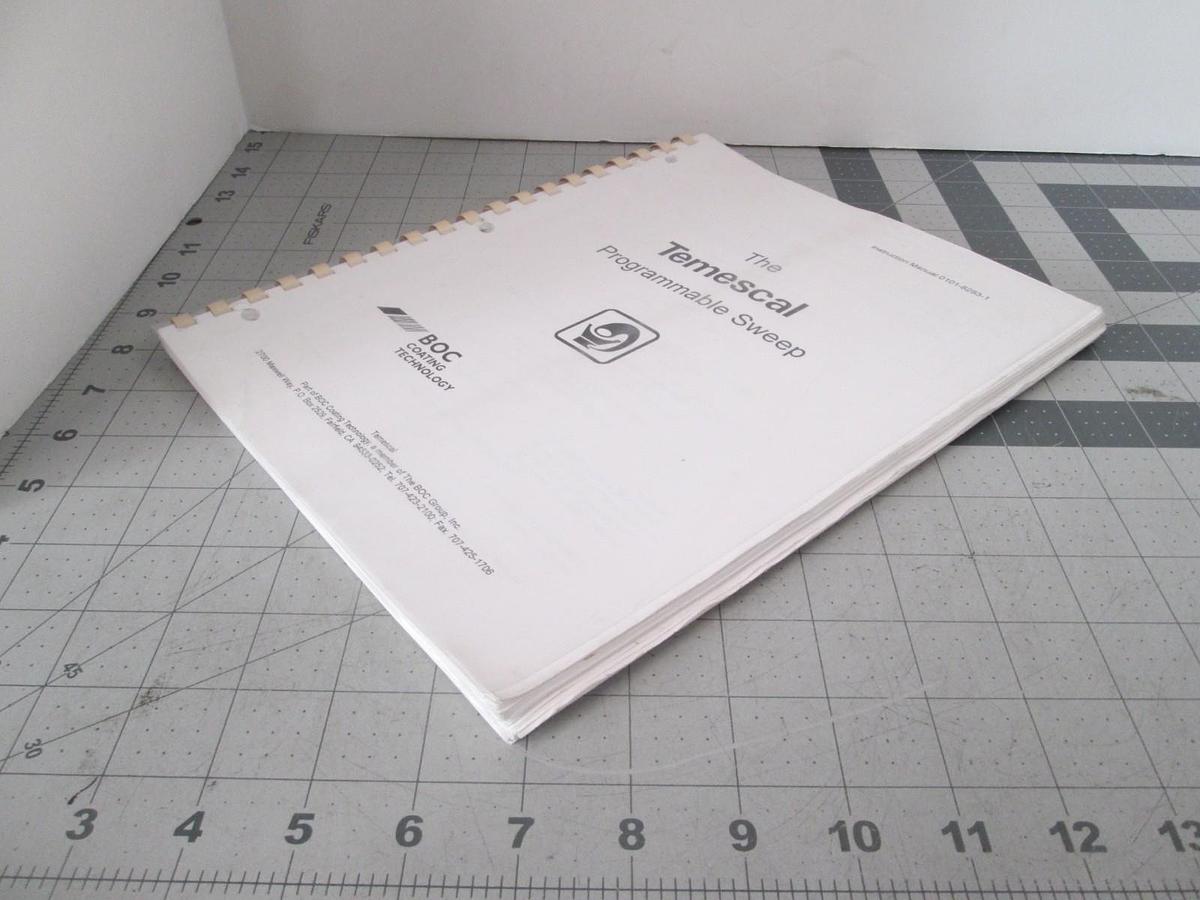 Used BOC Coating Technology, The Temescal Programmable Sweep Manual, Used