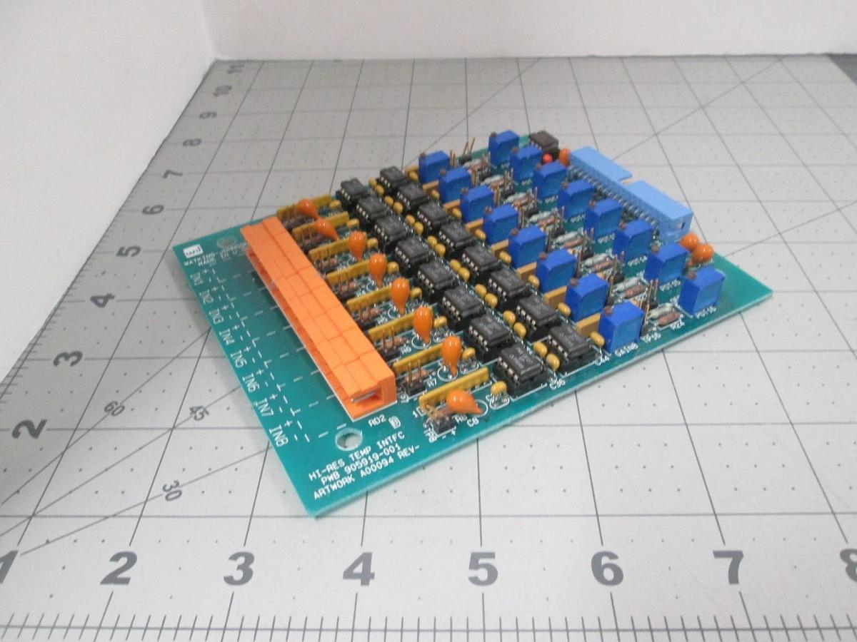 Used Watkins Johnson, 905919-001, Hi-Res Temp Interface PCB Assy, Used
