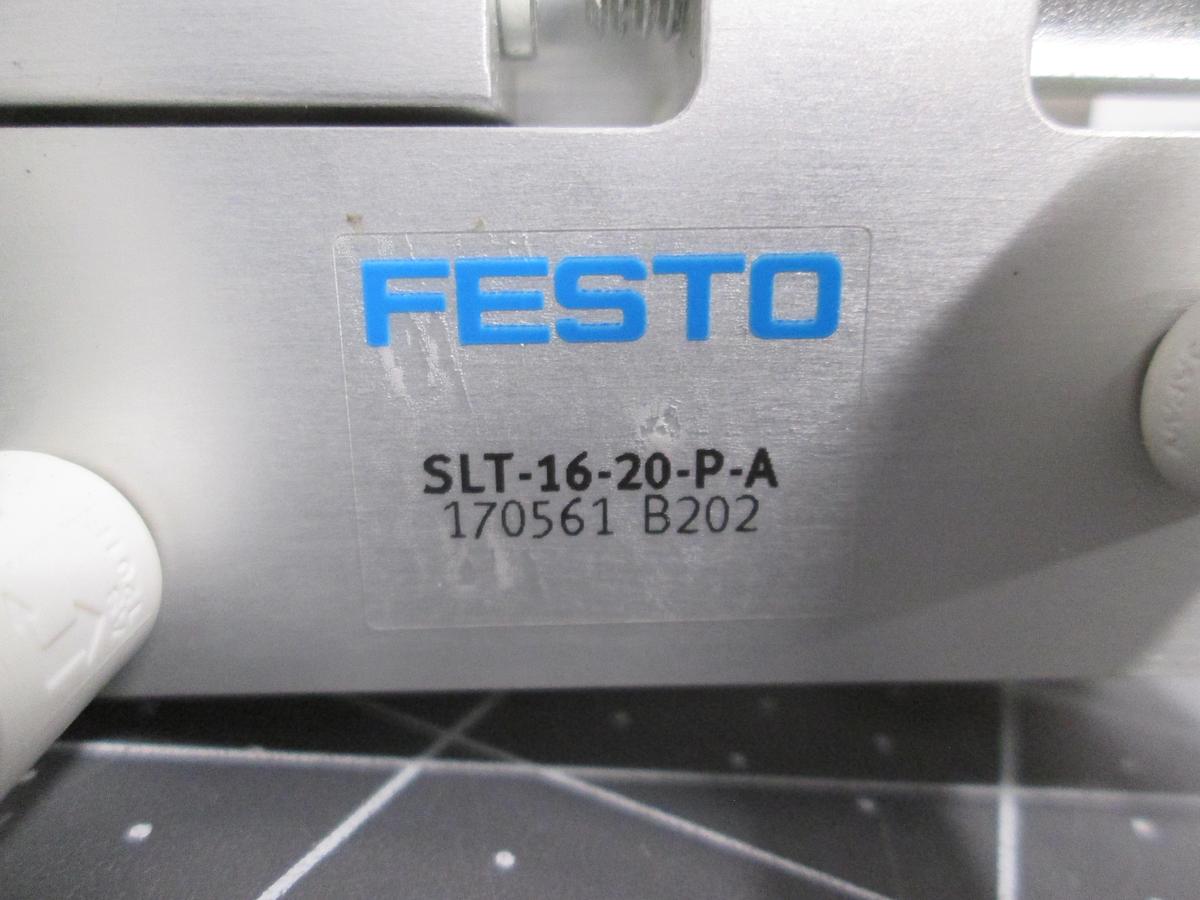 Used Festo SLT-16-20-P-A 170561 Mini Slide Pneumatic Cylinder Actuator Fitting