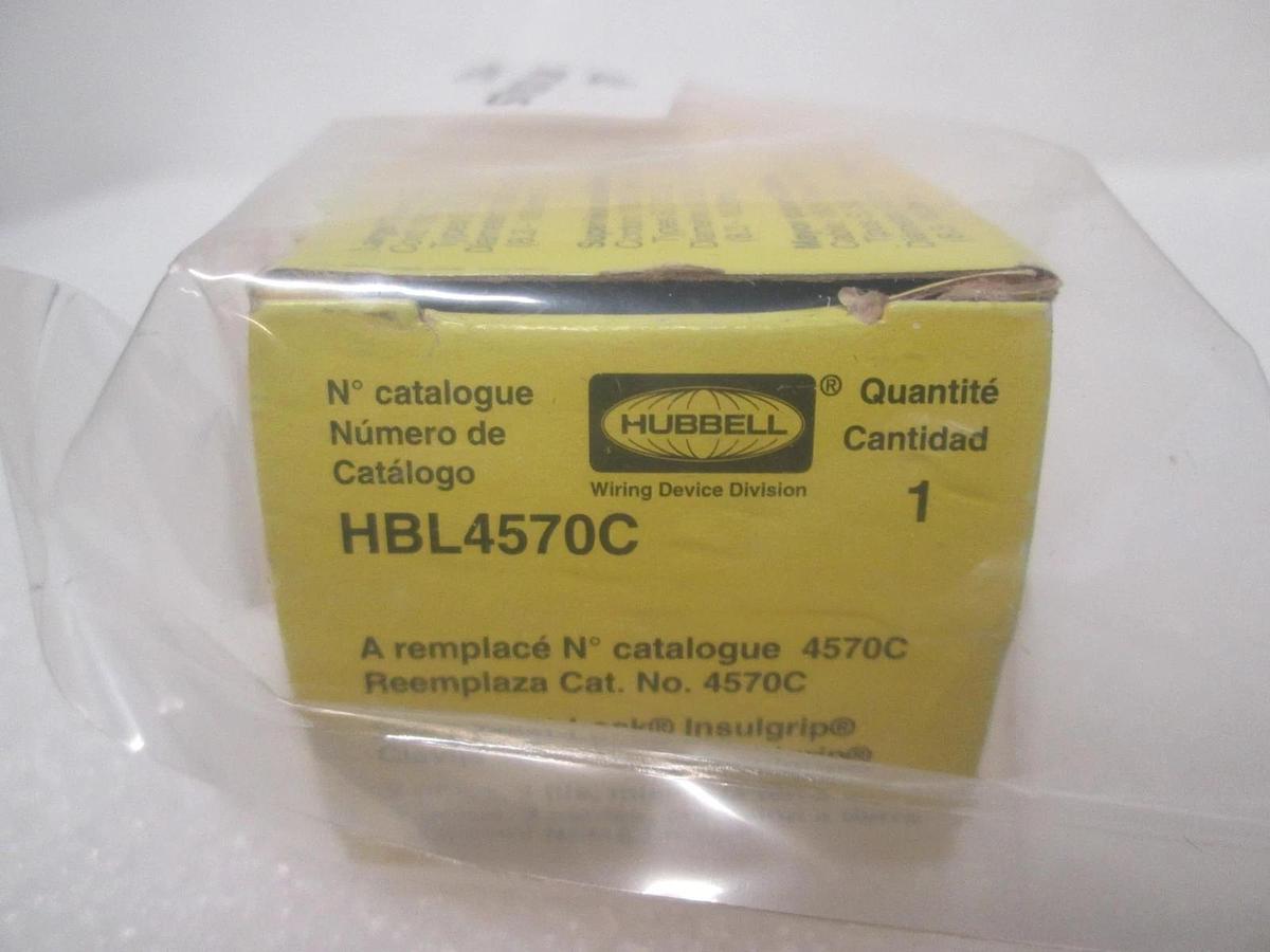 Hubbell, HBL4570C, Twist Lock Plug, 116-059, New