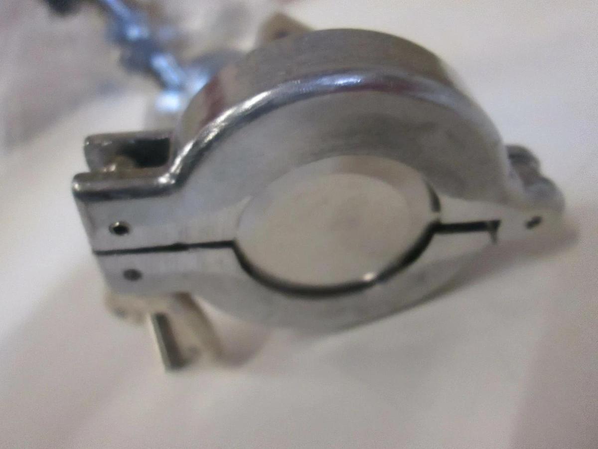 Used Fujikin 1/2 Turn Shut Off Valve, 6LVV-P-MDB7 MicroFit, w/ Clamp, Used