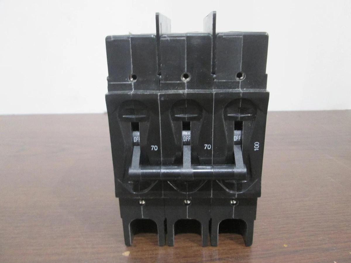 Used Airpax, 219-3-5730-1, 3 Pole Circuit Breaker, 70/70/100, Used