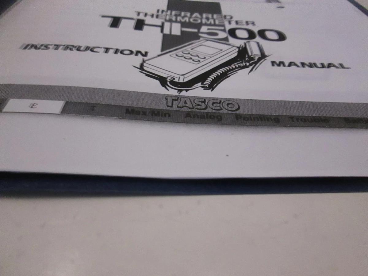 Used Tasco Infrared thermometer THI-500 Instruction Manual, Used