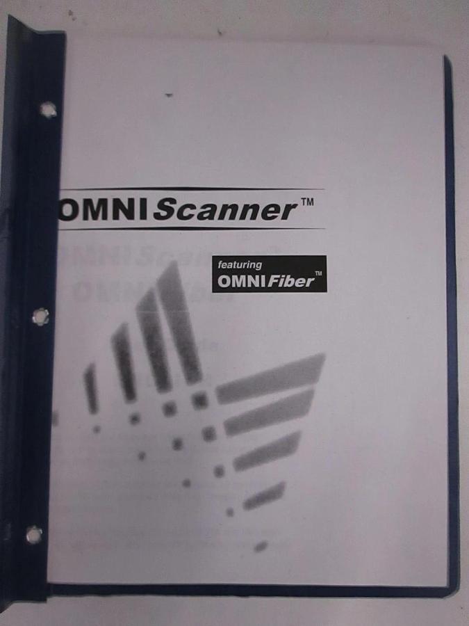 Used Omniscanner, Omnifiber User Guide, Used