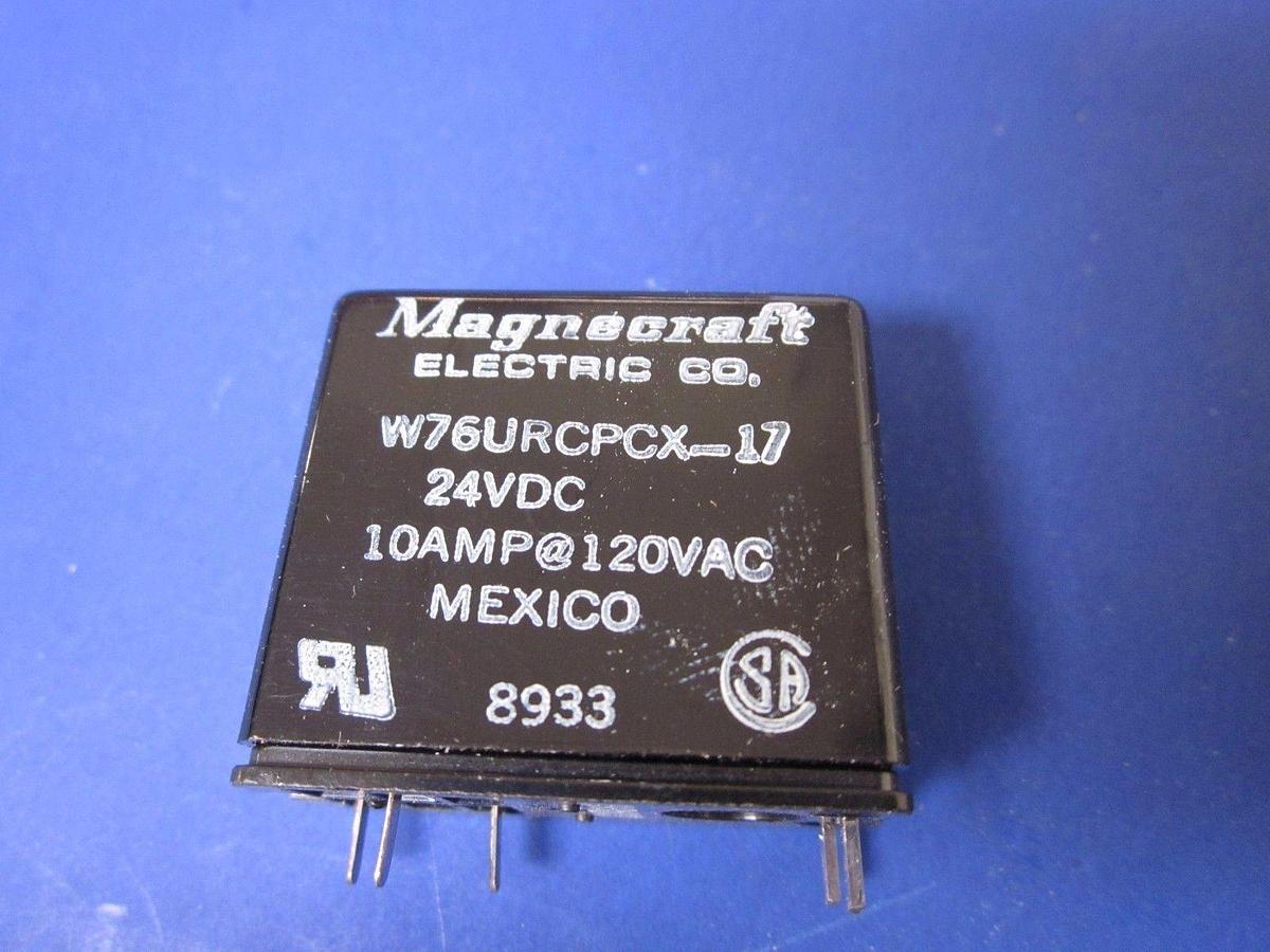 Magnecraft Relay W76URCPCX-17, 24VDC, 10A, Lot of 6 New