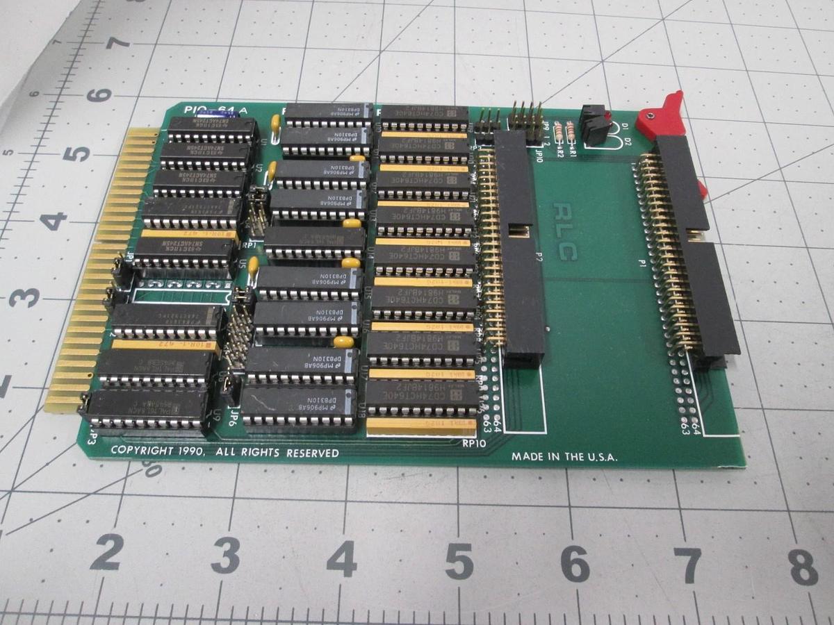 Used R.L.C. Enterprises, PIO-64A, 906646-001, Input Configuration PCB Assy, New