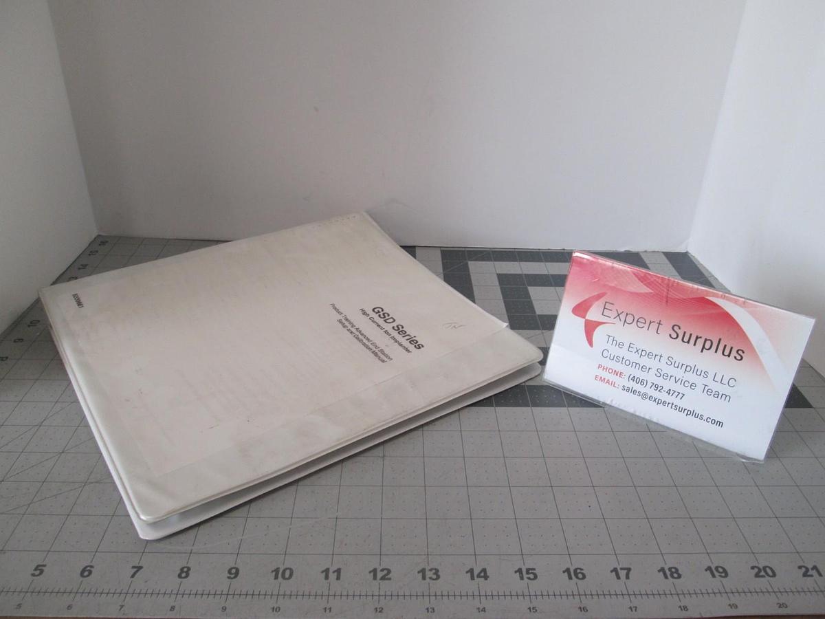 Used Eaton, GSD Series, High Current Ion Implanter, Setup and Calibration Manual Used