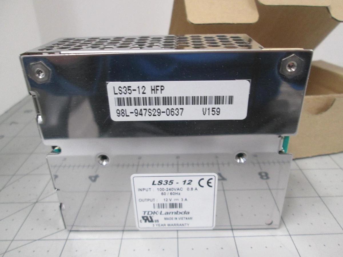 TDK Lambda, LS35-12, Switching Power Supply, 100-240VAC, 0.8A, 60/60Hz, New