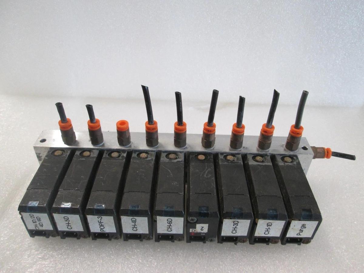 Used Honeywell, K3PX002, Solenoid Valve Block Assy, 9 Valve, Used